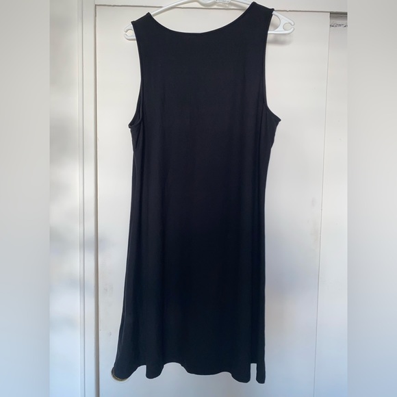 Mudd Large Black Cocktail Dress Criss Cross Neckline - Picture 2 of 3
